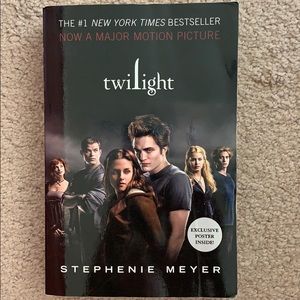 Paperback Twilight novel by Stephenie Meyer.